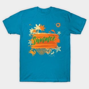 Hawaii sunset Beach Siesta Aloha T-Shirt